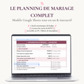Noces Sereines — Le Planning de Mariage Complet (Google Sheets)